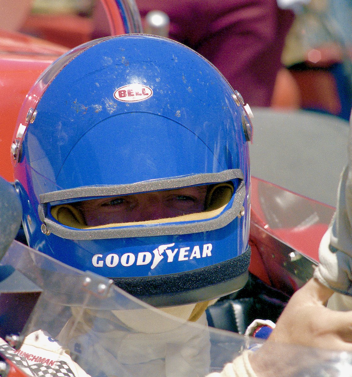 Who needs a fancy helmet design to go fast? All you need to do is protect your head and have a visor opening just big enough to see out of!!! Our pal, 1973 & 1982 #Indy500 winner Gordon Johncock....🏁🏆🏁🏆🇺🇸