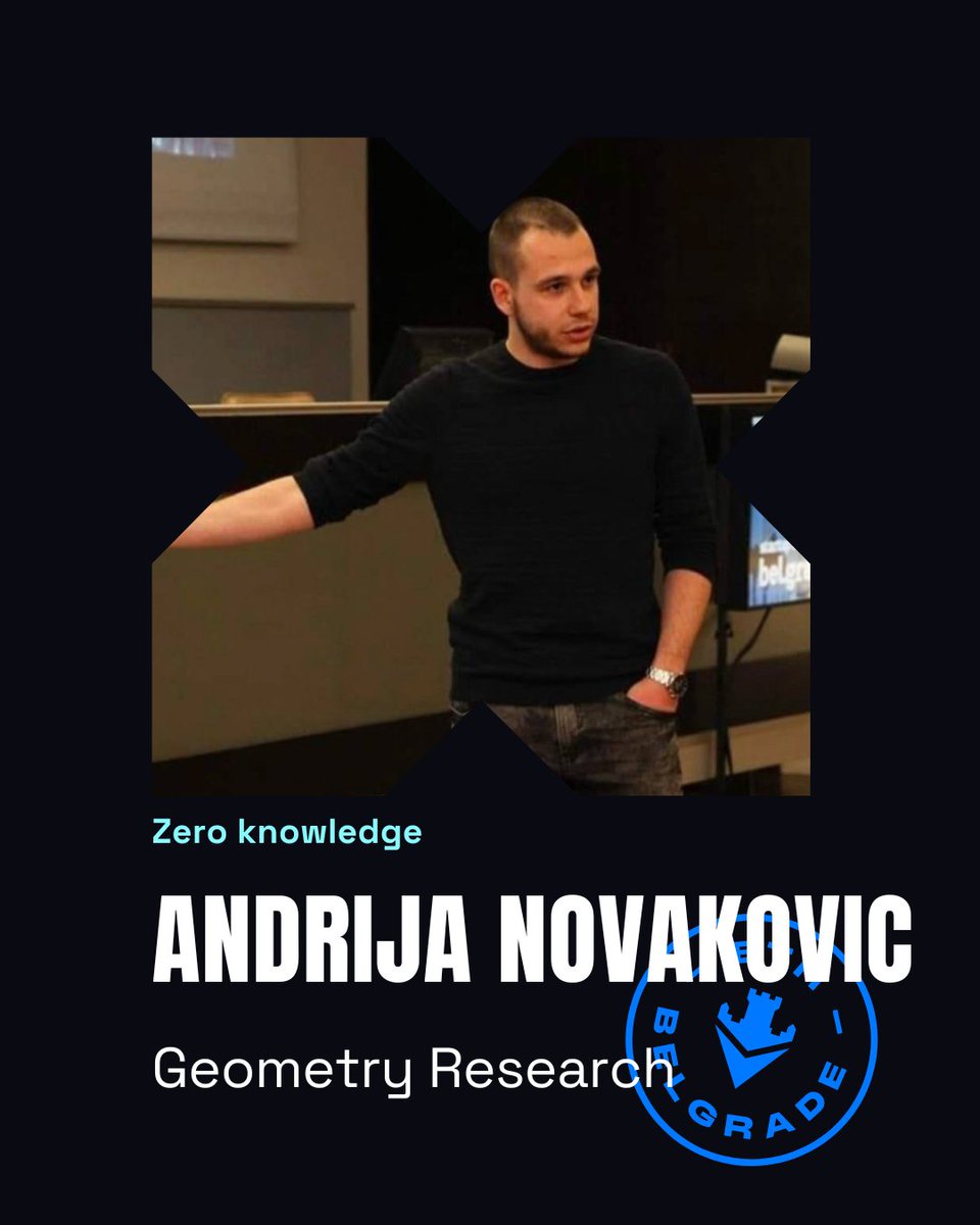 🥁 NEW SPEAKER ANNOUNCEMENT

More amazing speakers are coming as @AndrijaNovakov6 from @__geometrydev__ is joining to the ETH Belgrade lineup.

Andrija is a seasoned cryptography researcher, and you can expect him to delve deep into ZK tech in his talk.
