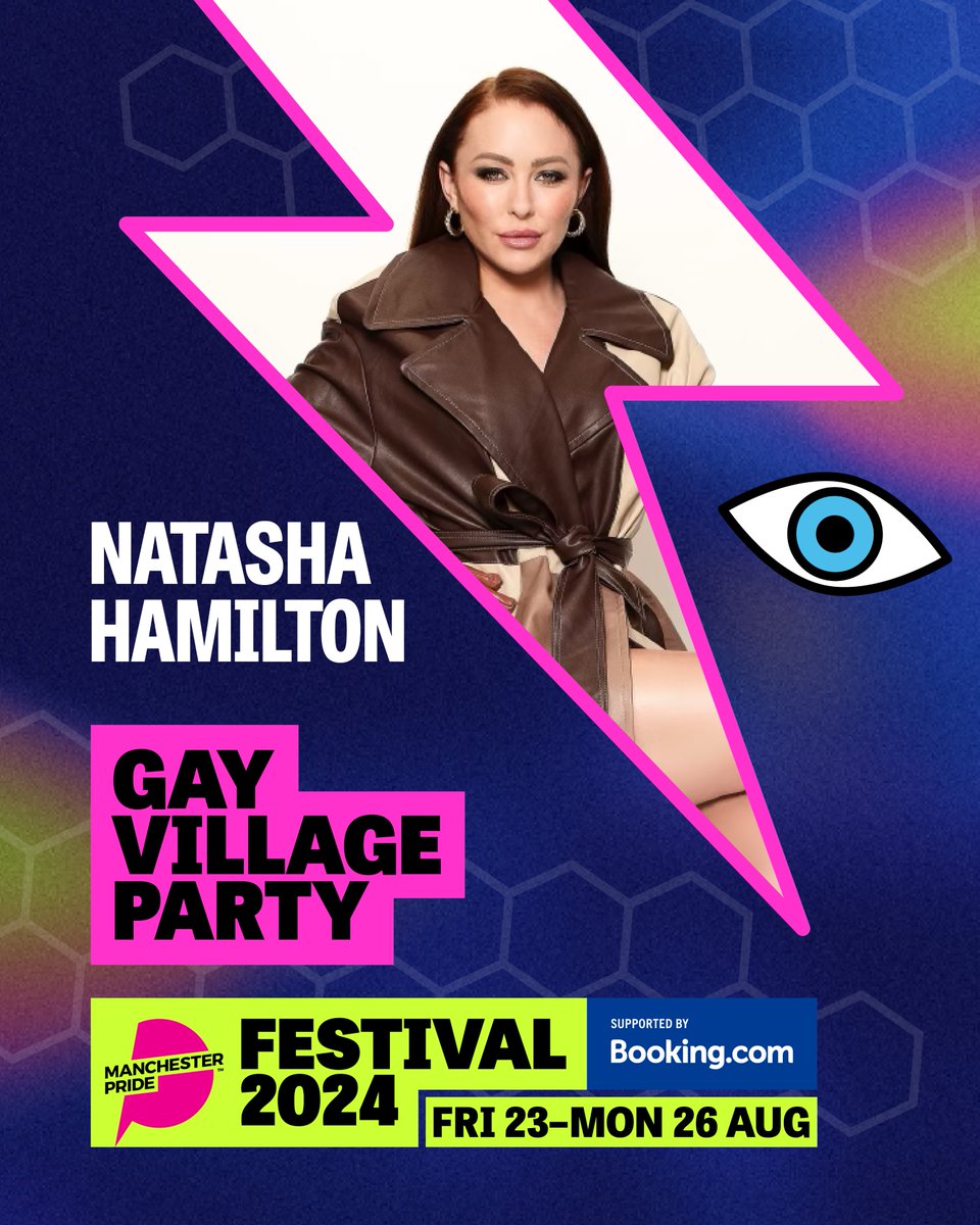 SO excited to welcome the iconic Natasha Hamilton to the Gay Village Party this year 🥹🎊 We can’t wait to see her perform the new music she’s been working on! ❤️‍🔥 JOIN US <3 ticketmaster.co.uk/event/3500602C…