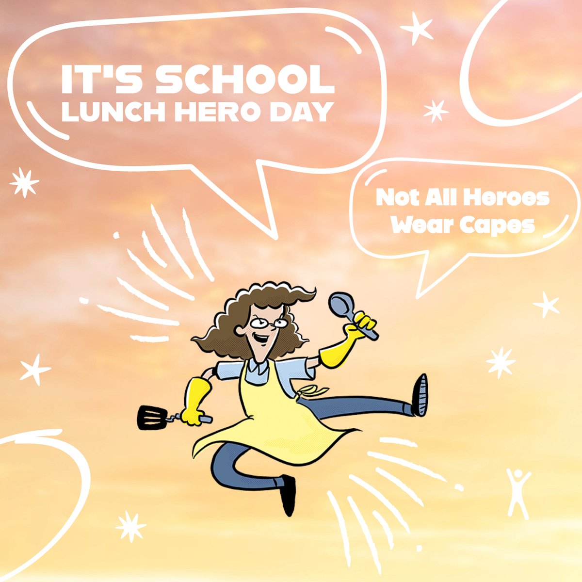 Stop by your nearest #PowerUpCafe to see the love and care our school lunch heros put into preparing healthy meals for students—all the while adhering to strict nutrition standards, navigating student food allergies, and doing it all with a smile.
