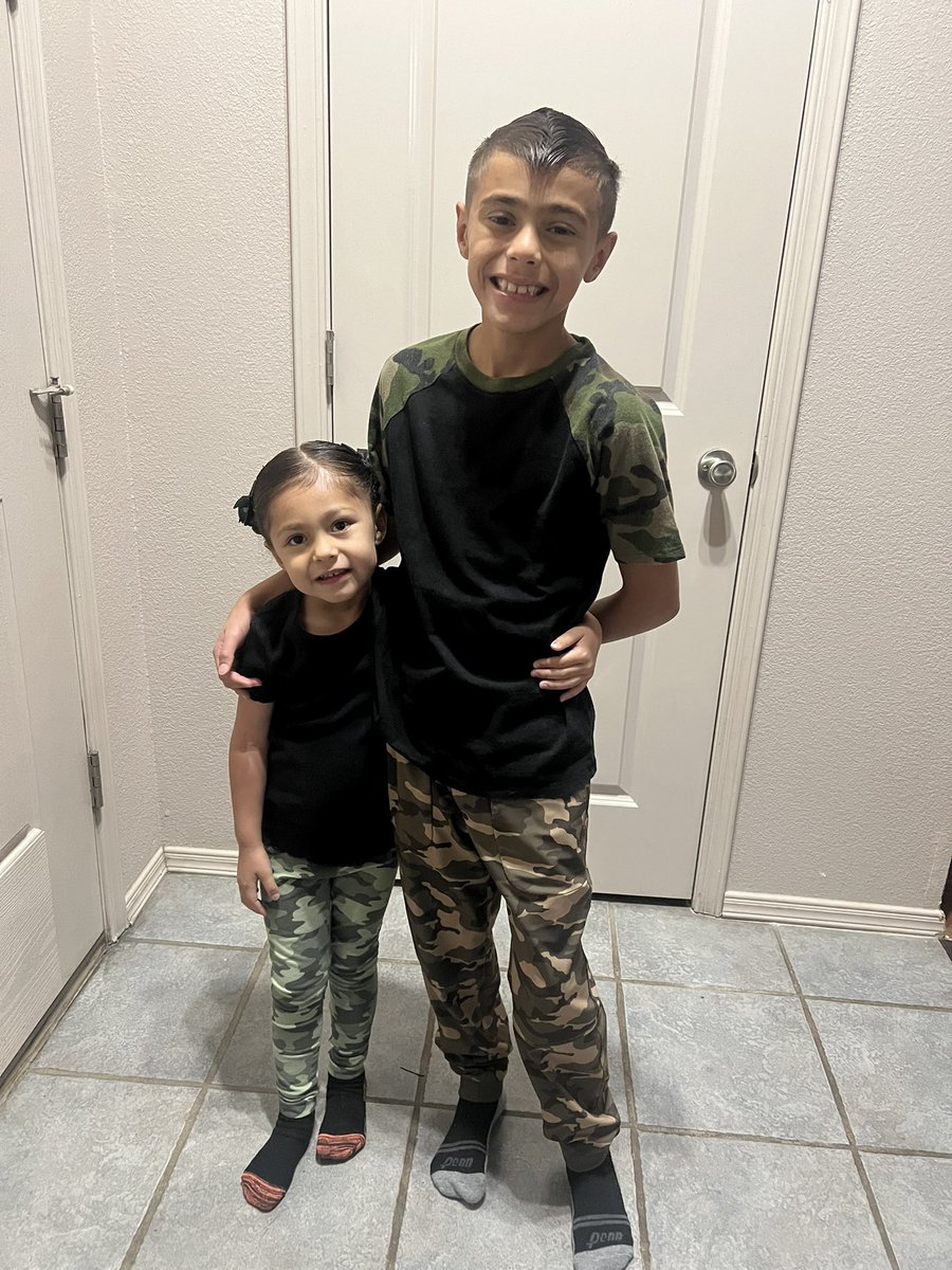 Camouflage day for #mycrusaders #anthonyjames #jazmineelizabeth @OSheaKeleher_ES