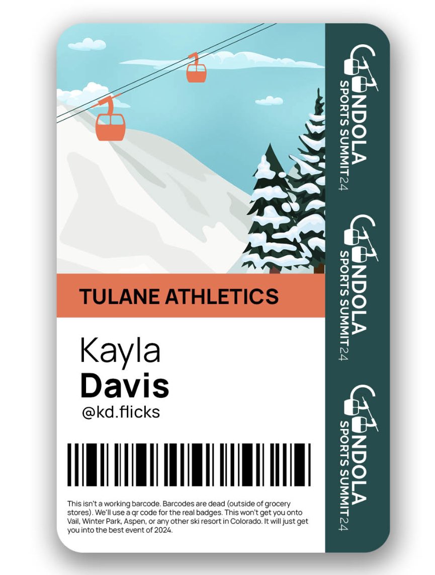 I got my pass! Super excited to head to Denver Colorado in 2 weeks and attend the #SportsSummit24 through @ongondola and network with people in the Creative and Sports Industry! ✨✨ #letsnetwork