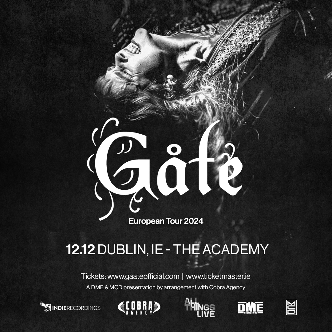 On the back of their already successful Eurovision adventure, and as requested by an ever-growing fan group, @GaateOfficial are excited to announce an upcoming European tour incl. @academydublin on Dec. 12th. On sale 8th May @ 9am.