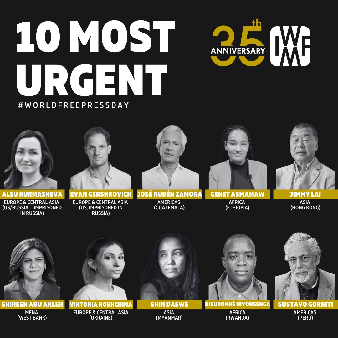🚨 This #WorldPressFreedomDay, we feature Shin Daewe in our “10 Most Urgent” list with @pressfreedom. The Myanmar filmmaker, sentenced to life for attempting to pick up a drone for a documentary project, was denied a fair trial. #JournalismIsNotACrime