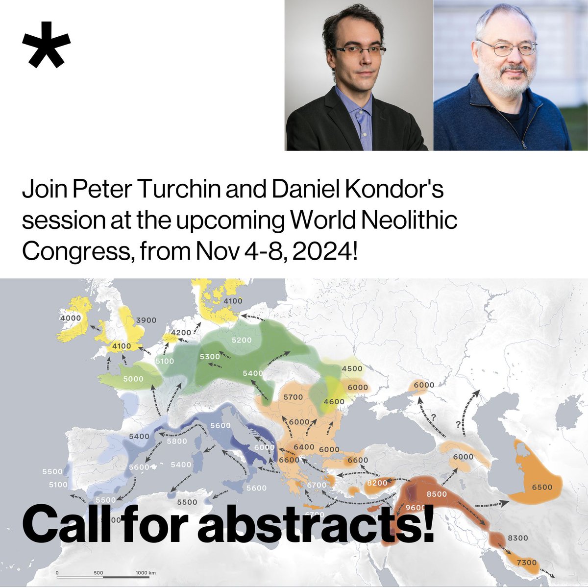 Are you researching #population dynamics in #prehistory? Submit your abstract for the session (G04) organized by @CSHVienna researchers @Peter_Turchin and Dániel Kondor Kondor at the upcoming World Neolithic Congress in Turkey, from November 4th to 8th. ➡️worldneolithiccongress.org/sessions.aspx