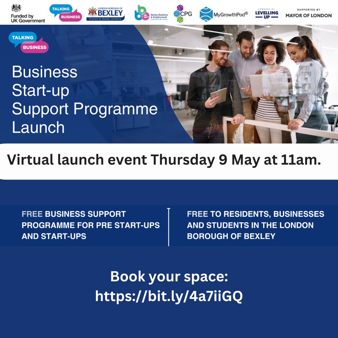 We are launching a new service to provide practical advice, guidance and support to budding entrepreneurs based in Bexley borough.