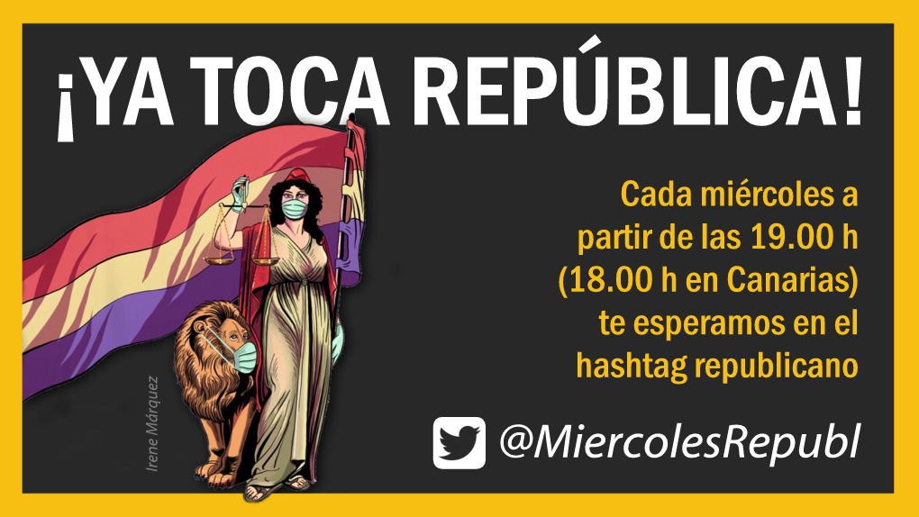 Los Borbones parasitan España desde hace siglos, y son el mayor obstáculo para una regeneración democrática. Todos los miércoles desde @MiercolesRepubl lanzamos un hashtag por la III REPÚBLICA a partir de las 19:00 horas (18:00 h en Canarias) Únete y suma tu voz! 😉 ❤️💛💜