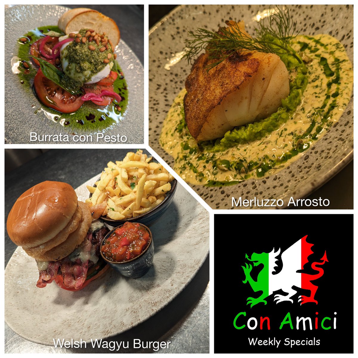 Con Amici Weekly Specials  #Italianfood #Denbigh #NorthWales #weeklyspecials