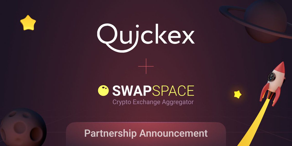 🚀 SwapSpace and Quickex Team Up @QuickEx_Tweets is a reputable platform renowned for its superior exchange rates and generous limits. Benefits for Users: • Competitive Exchange Rates • Fast Transactions • Privacy and Control • Extensive asset selection 📍Learn more