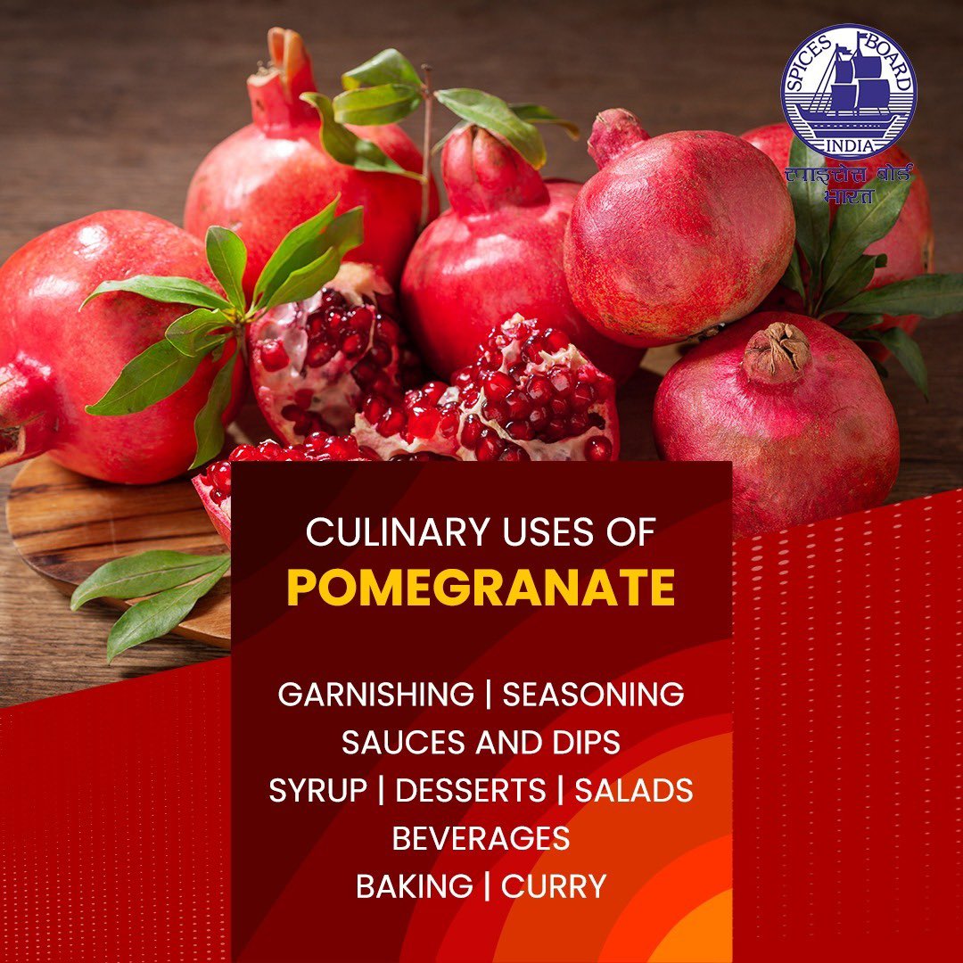 Elevate your wellness routine with the power of this ancient superfood @doc_goi #spicesboard #pomegranate #incrediblespicesofindia