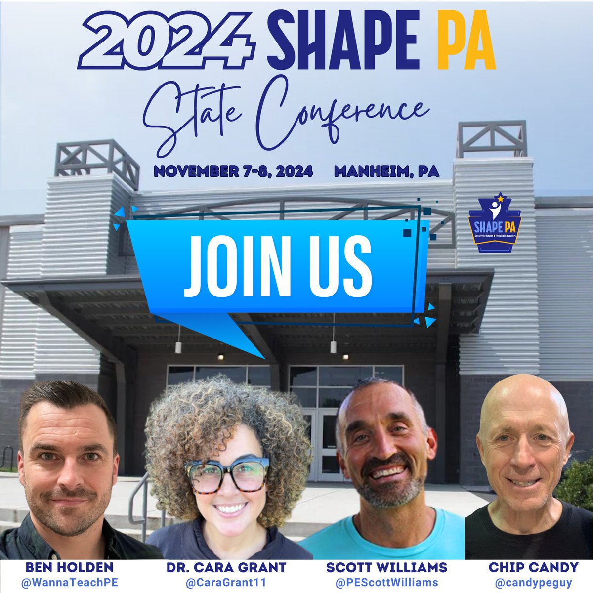 📢 Join Us! 🎉 

Who wants to be a part of our amazing conference lineup? Submit your session proposal by May 17th for your chance to be a part of it! Plus, receive 50% off registration 💸

Tag someone you'd like to see submit a proposal!💡

➡️tinyurl.com/SHAPEPA24propo…