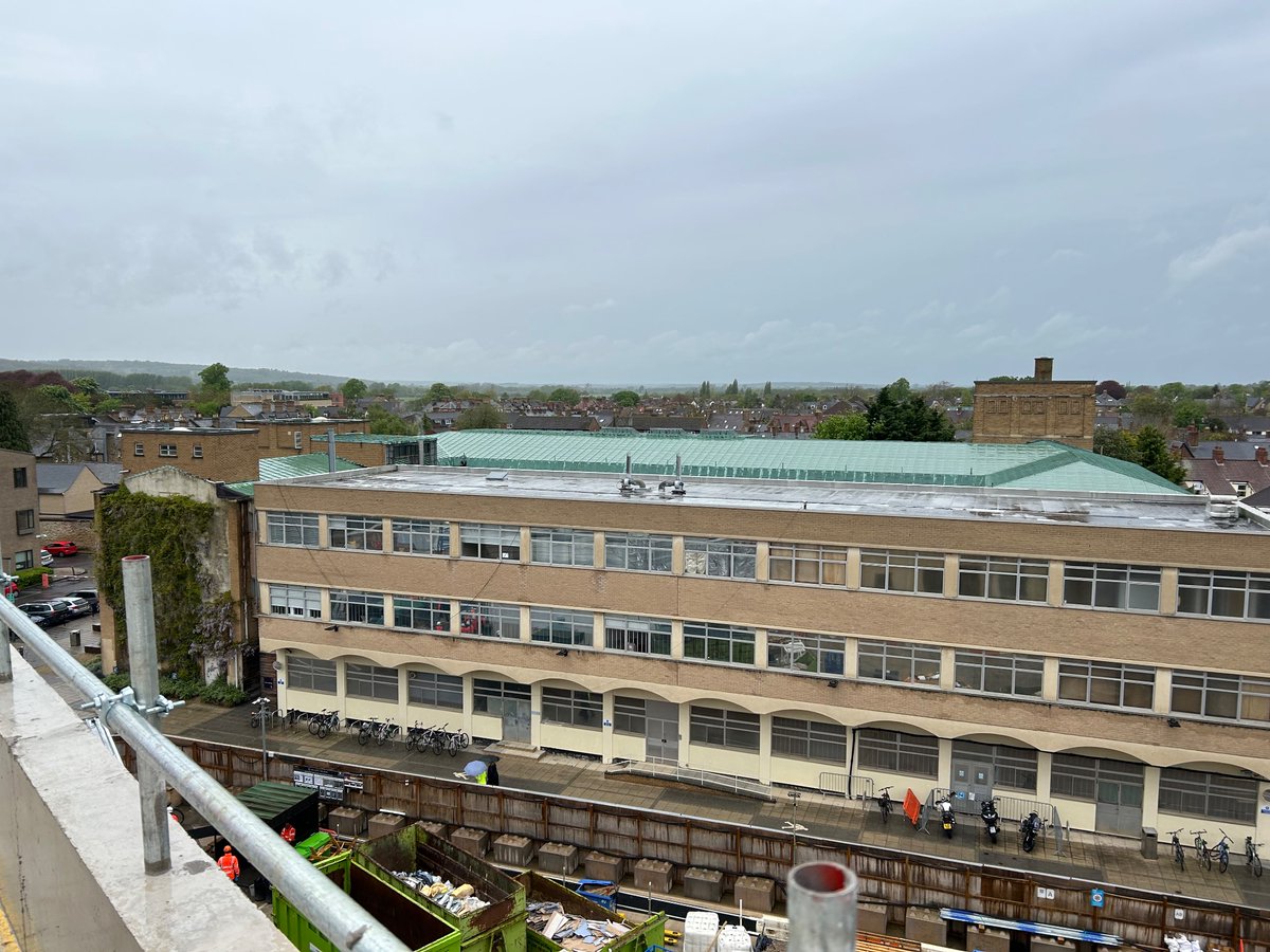 Jericho from the roof of the new Schwarzman Centre for the Humanities #topping out