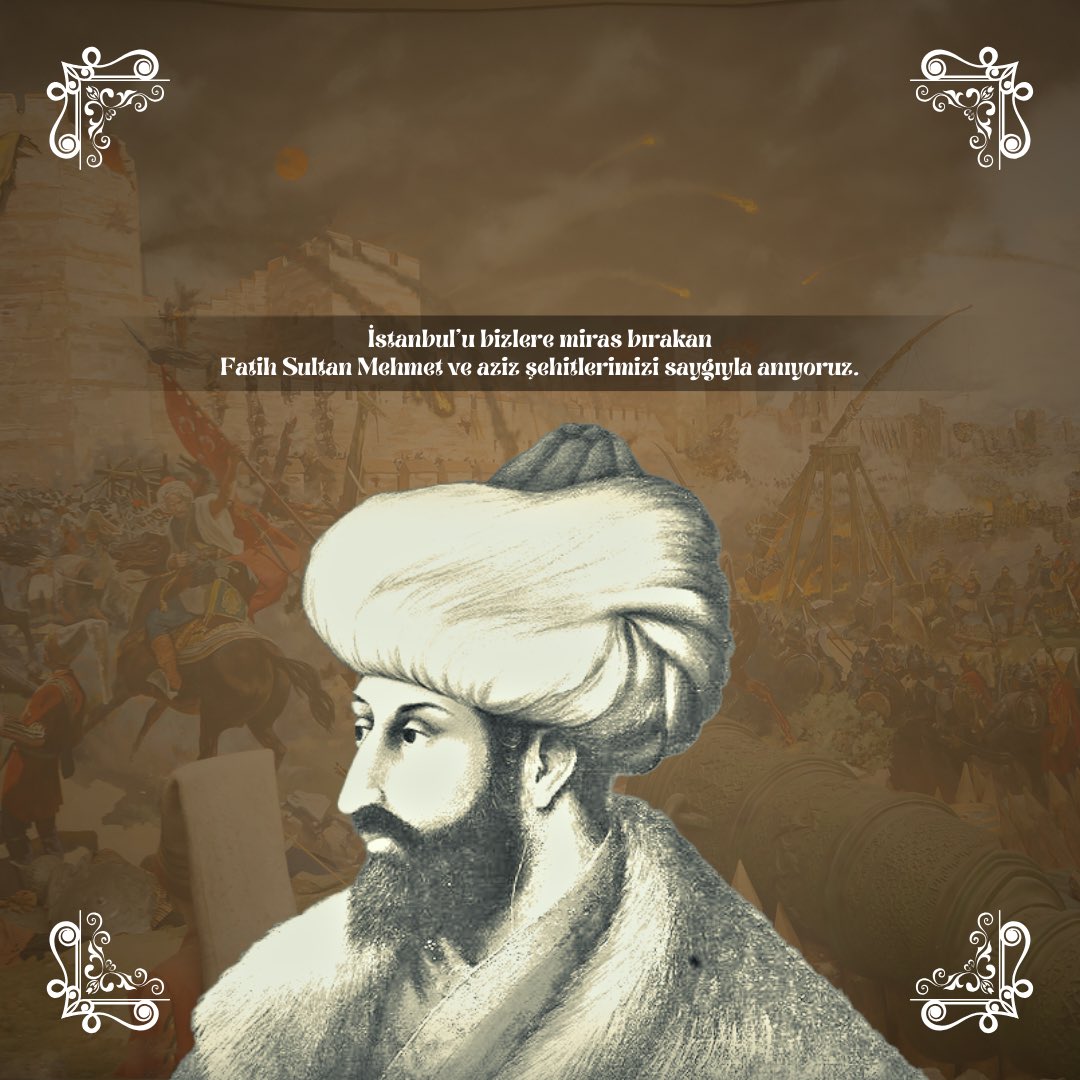 Çağ açıp çağ kapatan büyük komutan Fatih Sultan Mehmet'i vefatının yıl dönümünde saygıyla anıyoruz. #FatihSultanMehmetHan