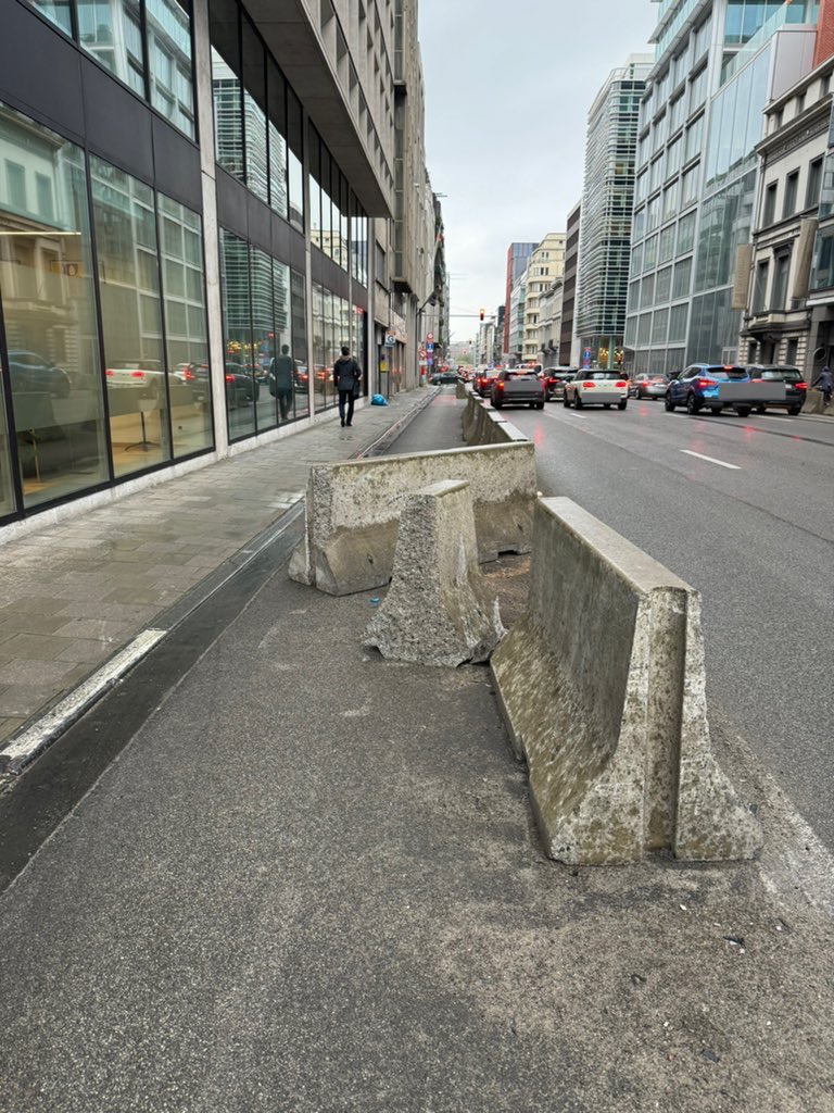All the Berlin Wall needed to come down was some Brussels drivers.