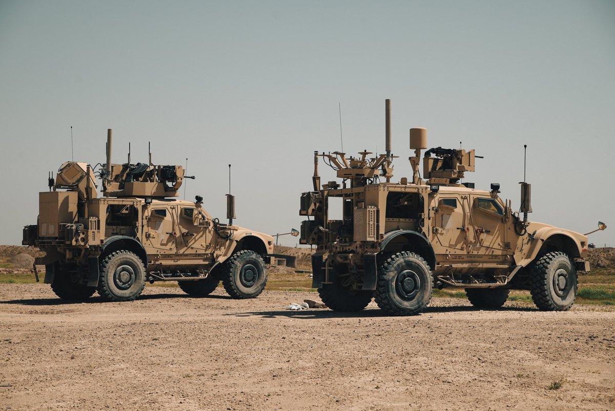 #FiresFriday. @TheNationsFirst service members fire a 30MM cannon during a live fire exercise to maintain proficiency in order to provide self-defense against regional aggressors. #CoalitionForces is the #partnerofchoice for #stability & #security against #Daesh. #التحالف #الامن