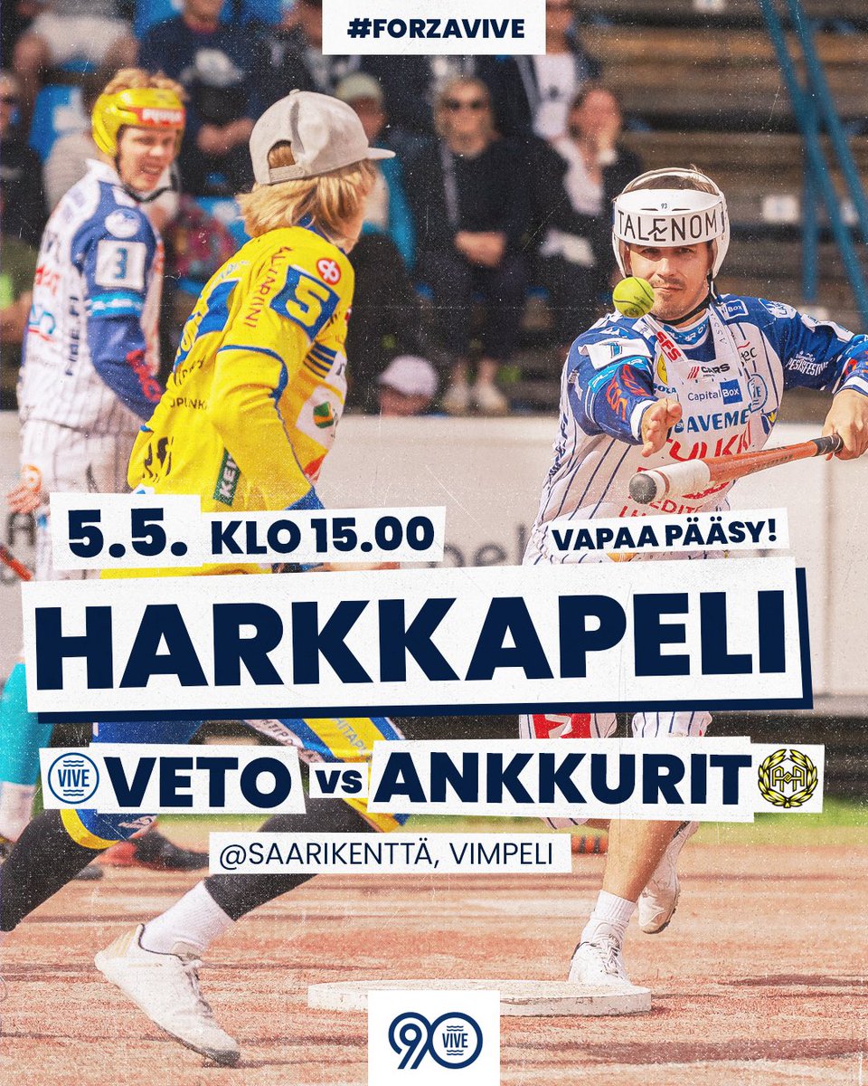 Sunnuntaina pelataan harjoitusottelu Ankkureita vastaan!☀️ Tervetuloa!

🕒 Ottelu Saarikentällä alkaa klo 15.00
🎫 Vapaa pääsy!
🌭 Makkarakioski palvelee

#forzavive #pesis <a href="/ankkurit/">Alajärven Ankkurit</a>