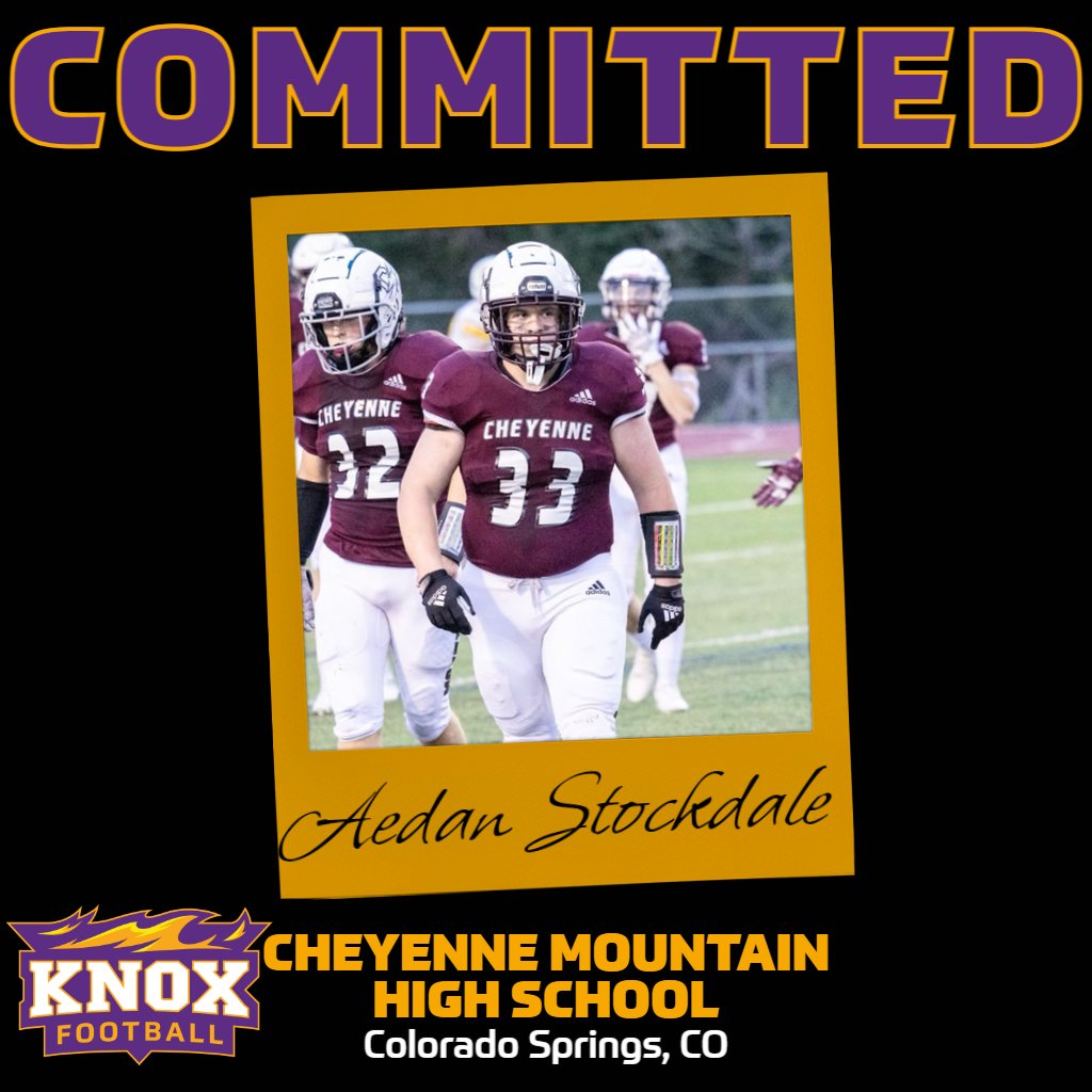 We are thrilled to announce that Aedan Stockdale out of Cheyenne Mountain High School will be joining our program this fall!

#FireFootball | #FireFamily | #AEE