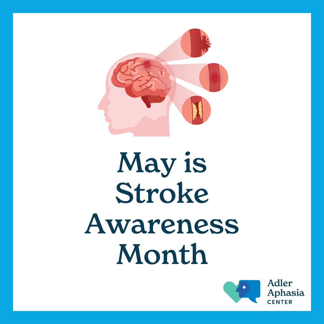 Did you know that #aphasia occurs most often from a stroke? About 25-40% of stroke survivors acquire aphasia. Learn more: adleraphasiacenter.org/aphasia-inform… #strokeawarenessmonth