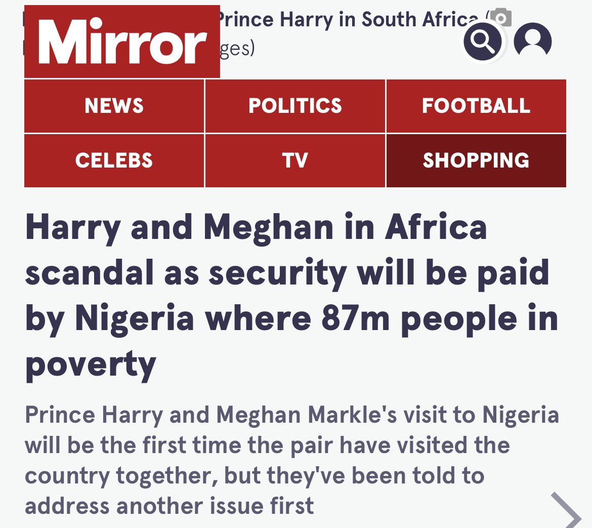 The harkles are going to charge Nigeria a fortune in housing, travel, security, and any additional expenses they can. The country has millions living in poverty. I told you they use black people as props. They don’t really care about anything but the photo op.