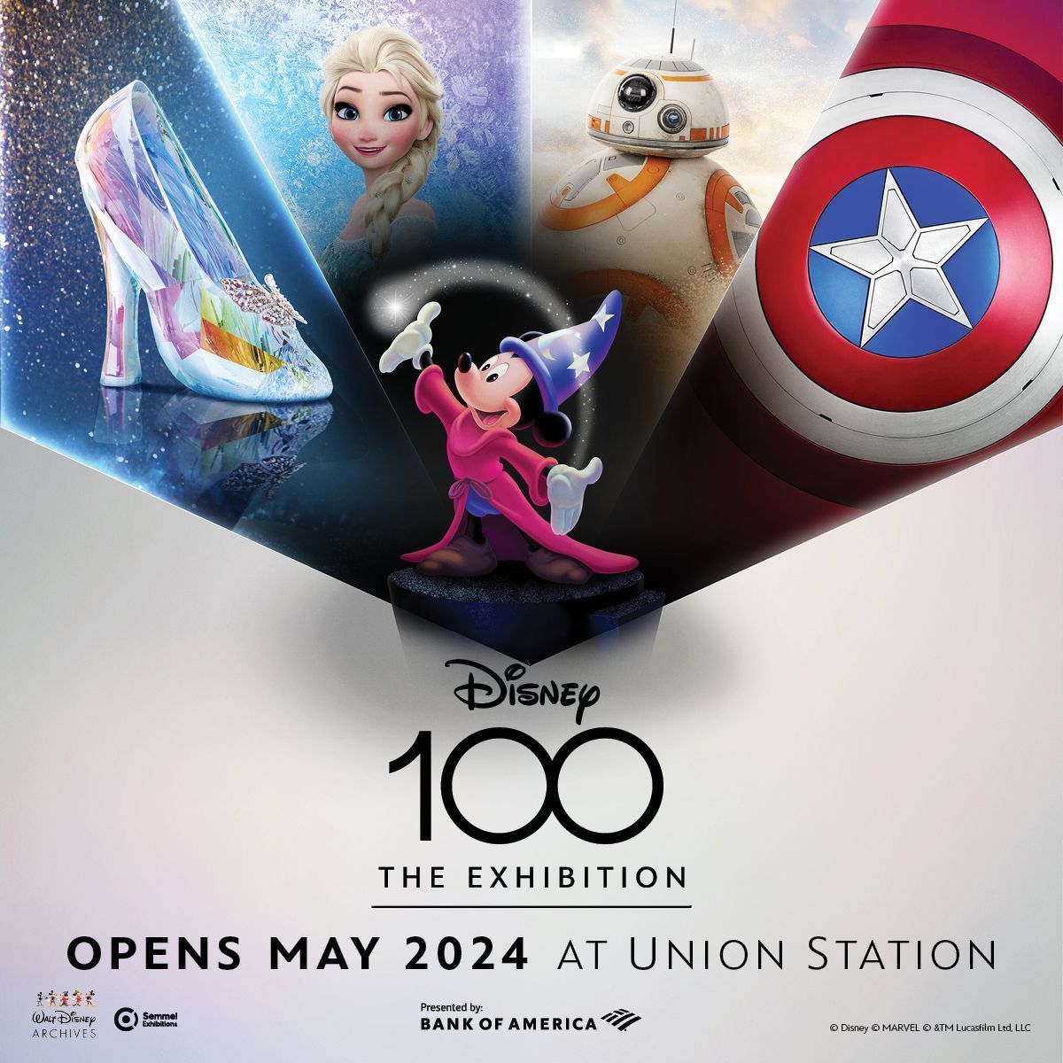Step into the worlds of The Walt Disney Company and experience 100 years of magic like never before. Disney100: The Exhibition is coming to Union Station May 24 – November 30, and tickets are on sale now >> buff.ly/44iIg8Z Presented at Union Station by @bankofamerica