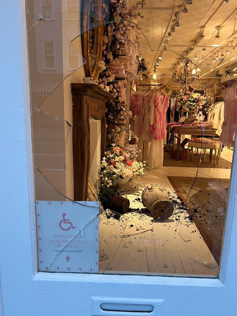NYC - the LoveShackFancy store in the West Village has been vandalized, the only store in the area hit. It’s no secret founder Rebecca Hessel Cohen and her family are proud Zionist Jews. LoveShackFancy.com - give them some business if you can!