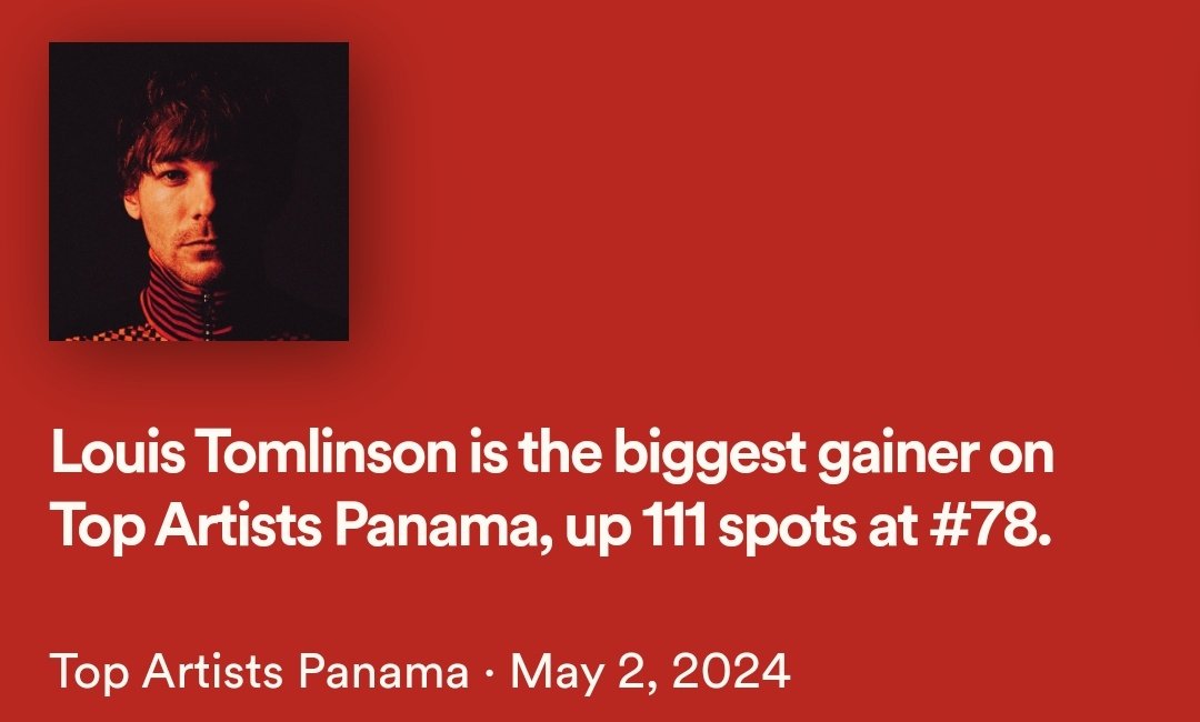 Daily Top Artists Panama 🇵🇦

Louis is the biggest gainer on Top Artists Panama!