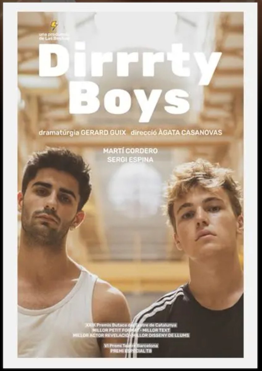 In Barcelona. Dirrrty Boys, by Gerard Guix and directed by Àgata Casanovas, is a forceful theatrical work in constant evolution about the second Chances. The piece is inspired by the criminal case British about the murder of the child of almost three years James Patrick Bulger