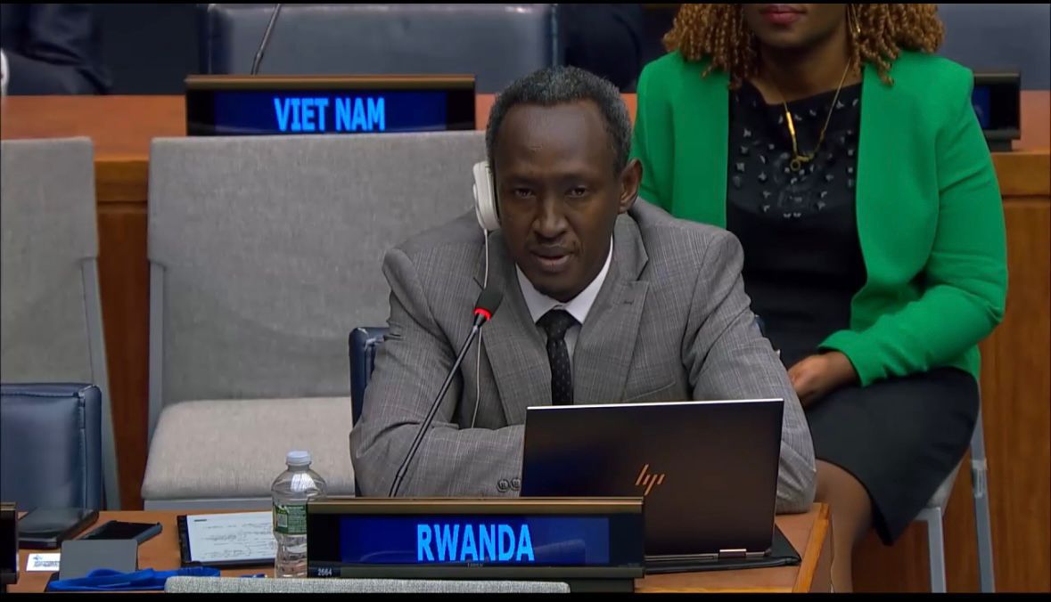 At the 57th Session of the UN Commission of Population and Development, Deputy Director General of the National Institute of Statistics, Mr. @IvanMurenzi delivered Rwanda’s statement, commiting to advancing the ICPD Programme of Action as embedded in the Vision 2050. #CPD57