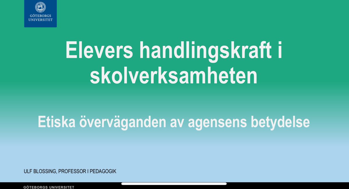 Tack alla för positiv respons på min key note  föreläsning. Nu tar vi upp kampen mot barnismen och utvecklar barns och elevers deltagande i skolan. Nu finner vi fram till ett annat sätt att göra skola på!