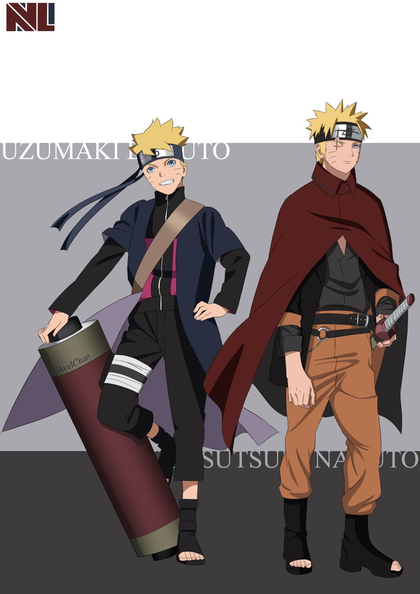 -SWAPPING-

All of them including identity and fate. (except their name and special color). 
But I'll be blunt... that outfit is no go, Boruto
And in another hand that outfit is suit you, Naruto.
(personal opinion)

#BORUTO #NARUTO