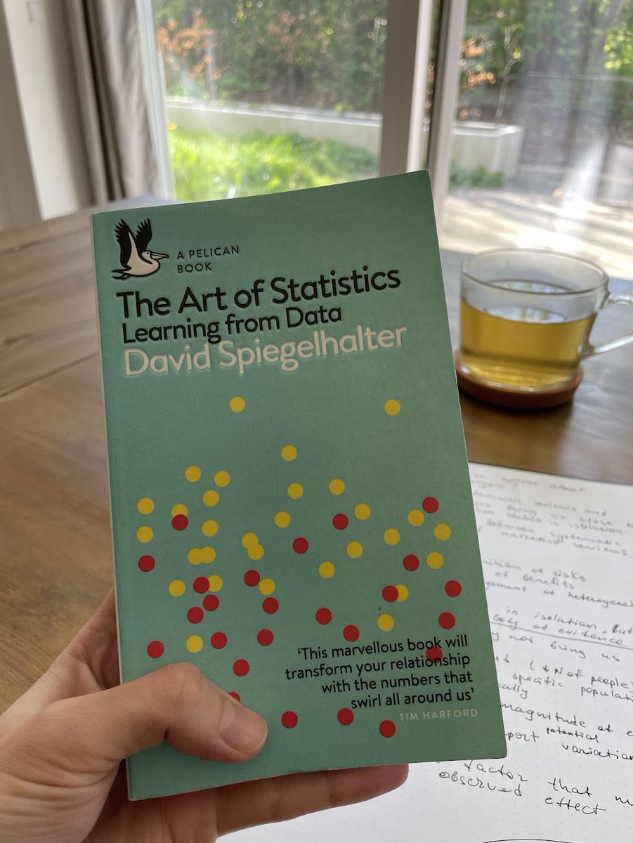 Statistics is hard!
But understanding statistics is essential, especially in the era of clickbait.

The Art of Statistics by <a href="/d_spiegel/">David Spiegelhalter</a> is one of my favorite books.
So easy-to-read and full of real-life examples (e.g. how exaggerated claims are made).

One example from the book⬇️