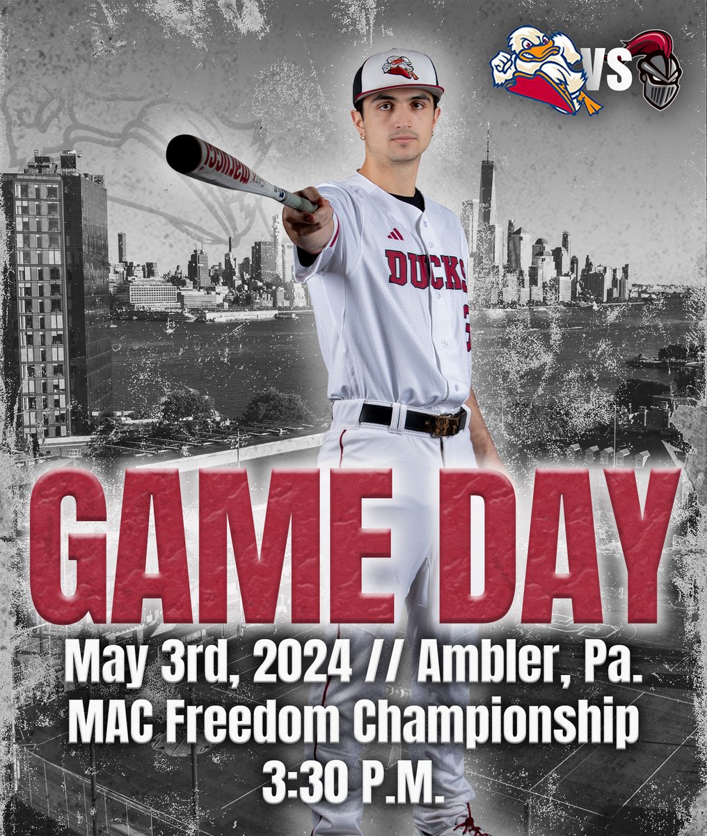 Game 1️⃣ @BaseballStevens 

🆚 #2 Arcadia
⏰ 3:30 PM
📍 Ambler, Pa.
🏟️ Skip Wilson Field
📊 tinyurl.com/4semakcd
📺 tinyurl.com/y77ew8mz

#AllRise #MACbaseball #d3baseball