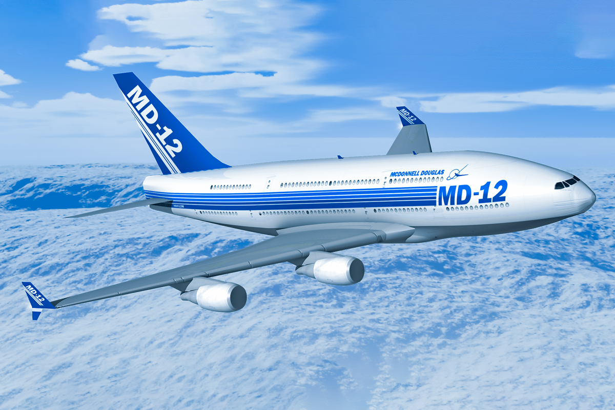 🟢 #DidYouKnow | The MD-12, a large airliner concept by McDonnell Douglas in the 1990s, aimed to surpass the MD-11. Planned to rival the Boeing 747, it featured dual full-length passenger decks. Despite interest, it received no orders and was canceled. #Airways #Aviation