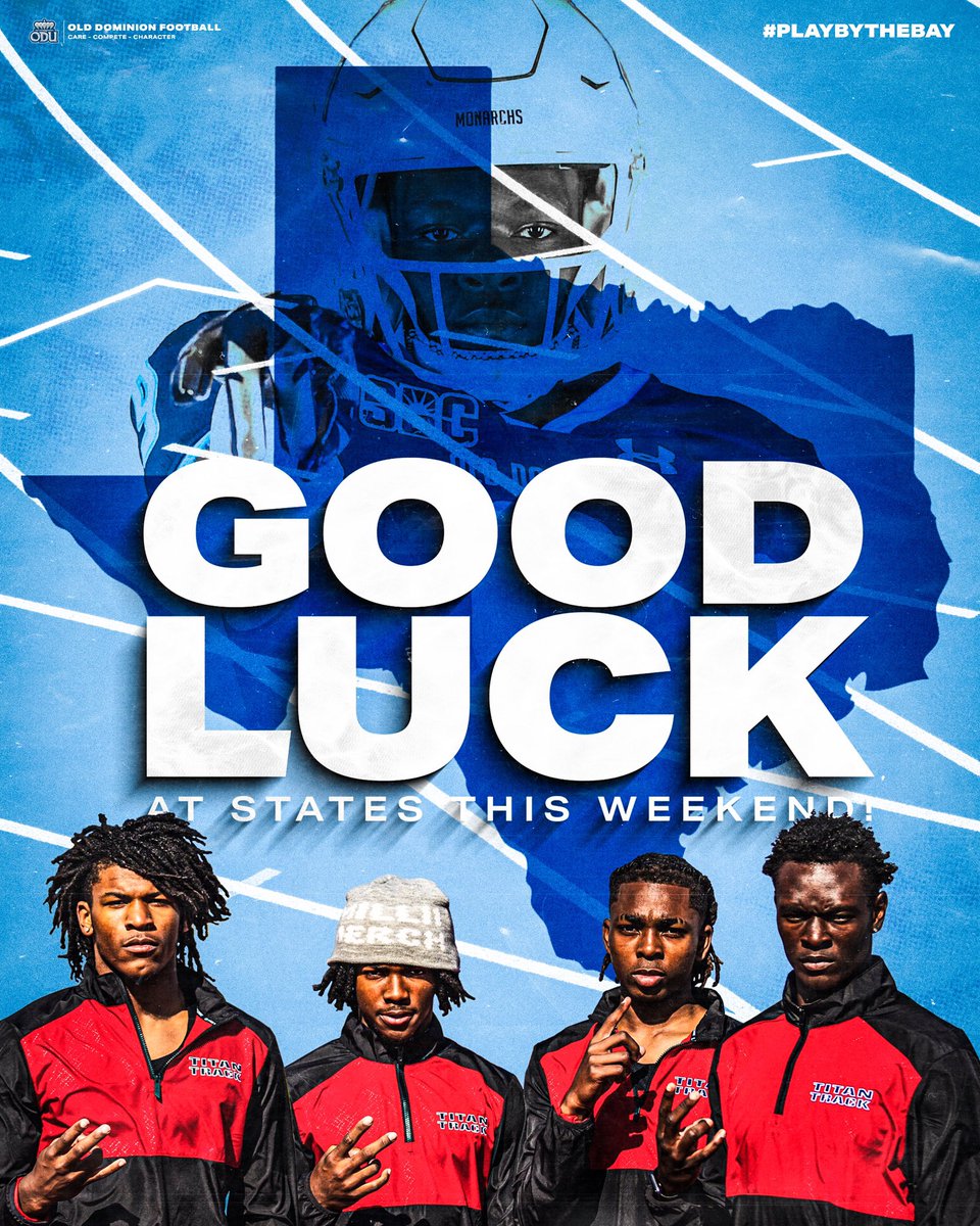 Good luck to future @ODUFootball Monarch @Daevon_Iles24 and his relay team competing in the State FINALS in the 4x200 today!! Got the need for speed.💨💨💨🥇