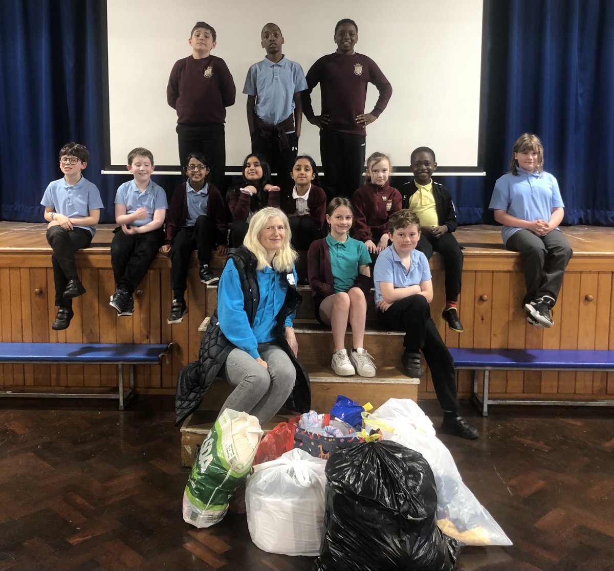 Here are our eco-warriors who have organised a clothing collection. Our school have donated their 'unwanted' clothes to be recycled or reused. We are always looking at ways to protect our environment in our school. #ecowarriors @fairfutures1 #thesycamoretrust