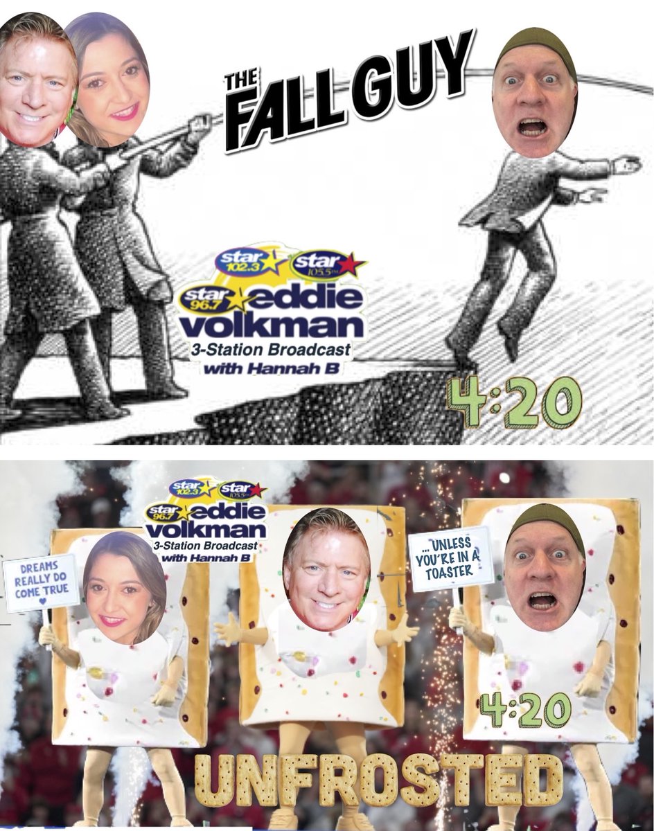 Pat Über Sí McDonald (@ubercritic) on Twitter photo DOUBLING! Appearing on <a href="/EddieVolkman/">Eddie Volkman</a> Show w/@HannahB_onair ... 3-7p on 3 stations ... STAR 96.7, STAR 102.3 and STAR 105.5 (online Star967.net)
Reviewing #TheFallGuy & UNFROSTED film (theater/netflix 5/3) FRI MAY 3 at 4:20p 🌱
<a href="/LorraineEvanoff/">Lorraine Evanoff</a> <a href="/KICKSEAT/">Ian Simmons</a> DOUBLING! Appearing on <a href="/EddieVolkman/">Eddie Volkman</a> Show w/@HannahB_onair ... 3-7p on 3 stations ... STAR 96.7, STAR 102.3 and STAR 105.5 (online Star967.net)
Reviewing #TheFallGuy & UNFROSTED film (theater/netflix 5/3) FRI MAY 3 at 4:20p 🌱
<a href="/LorraineEvanoff/">Lorraine Evanoff</a> <a href="/KICKSEAT/">Ian Simmons</a>