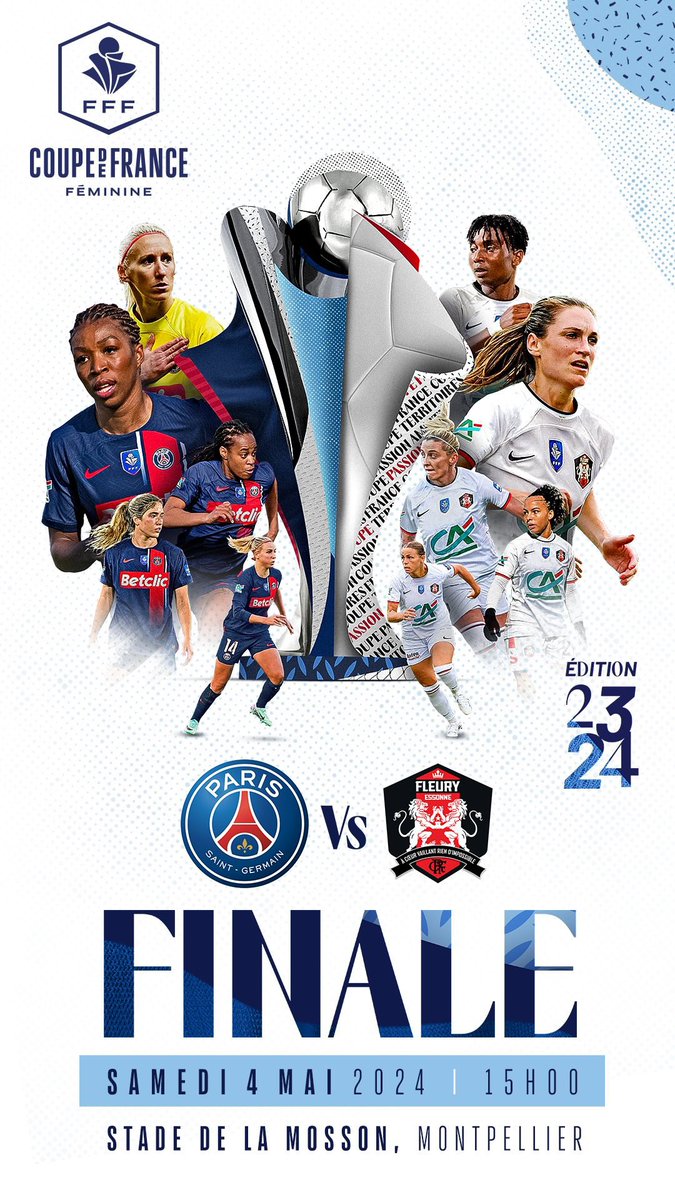 ⚽🏃‍♀️ Le Département de l'#Essonne tenait à encourager le <a href="/FCF91_feminines/">FC Fleury 91 Féminines</a> pour sa finale de la coupe de France ! ⚫️🔴

Nos Lionnes affrontent le <a href="/PSG_Feminines/">PSG Féminines</a> demain à 15h à Montpellier.

🏆Allez Fleury !!!