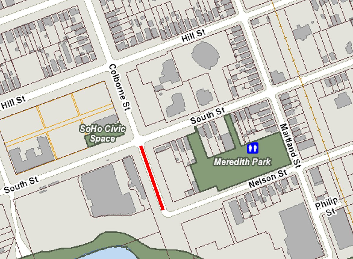 Starting Monday, May 6, Colborne Street will be closed between South Street and Nelson Street to allow for private work until approximately Friday, May 10. Access will be maintained to properties in the area. Details: bit.ly/3WpQTwl #LdnOnt