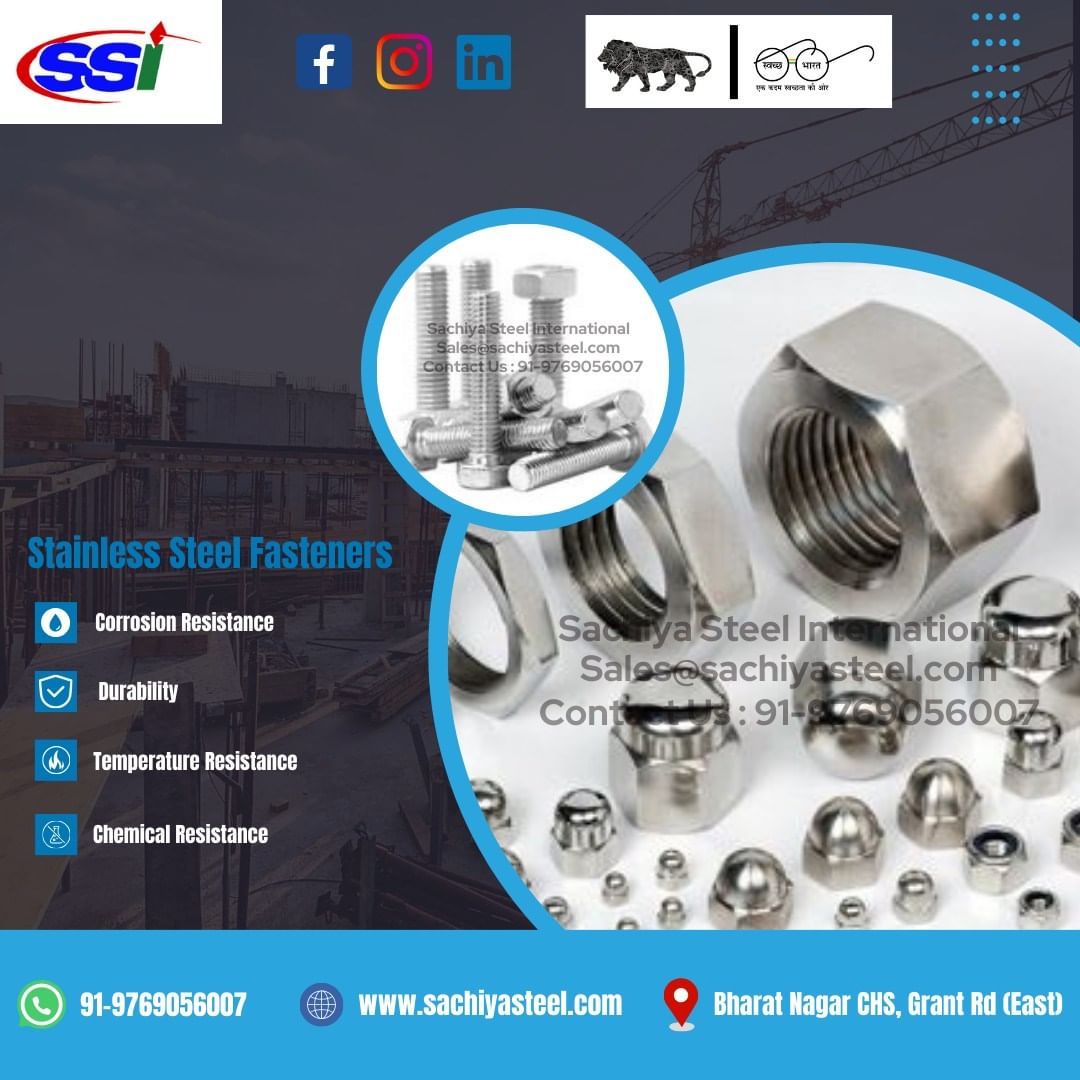 'Make repairs easier with Stainless Steel Fasteners! 🔧 🛠️' Connect With Sachiya Steel International On Social Media ► WEBSITE- sachiyasteel.com ► INSTAGRAM- instagram.com/sachiya_steel_… ► FACEBOOK- facebook.com/sachiyasteelin… ► LINKEDIN- linkedin.com/company/sachiy…