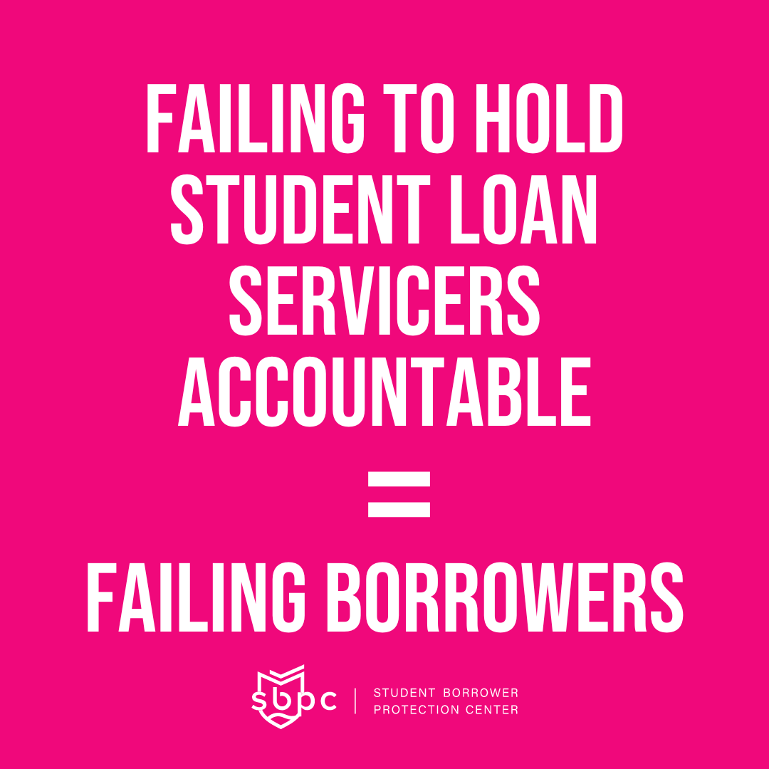 To fail to hold servicers accountable is to fail borrowers.