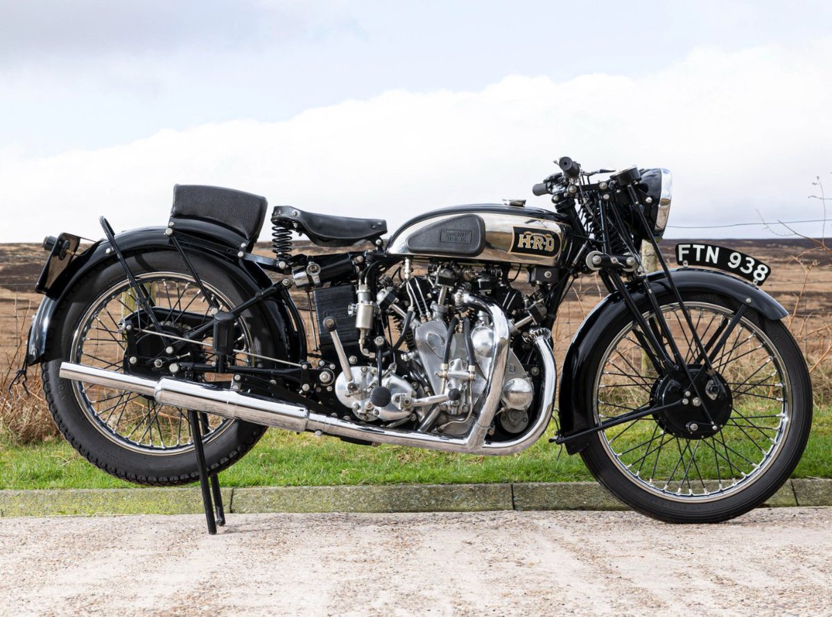 1938 Vincent-HRD 998cc Rapide Series-A, sold for just under £229K at the Bonhams auction at our recent Stafford International Classic Motorcycle Show.

#classicbikeshows #motorcycle #motorbike #motorcyclelife #classicmotorcycle #classicbike #motorcycleclub #classicmotorcycles