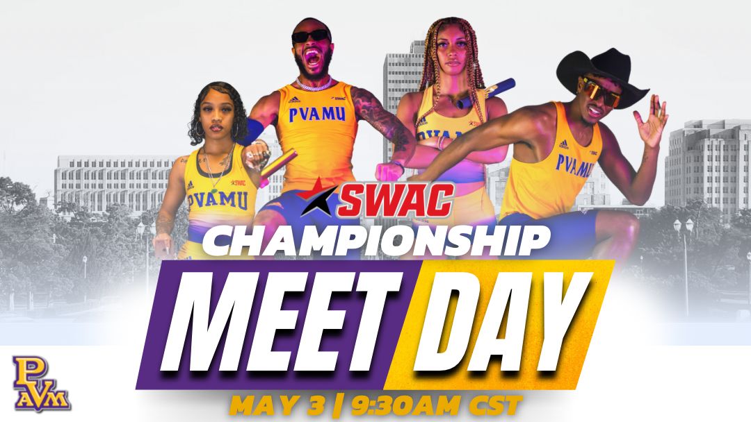 PVAMUT&F: It’s meet day two  for the Panthers as they compete in the SWAC outdoor championship! 🗓️: May 3 ⏰: 9:30AM CST 🏟️: A.W. Mumford Stadium|Baton Rouge, LA 📺: buff.ly/4dlQ0Lq 📊: buff.ly/3UIwscX
