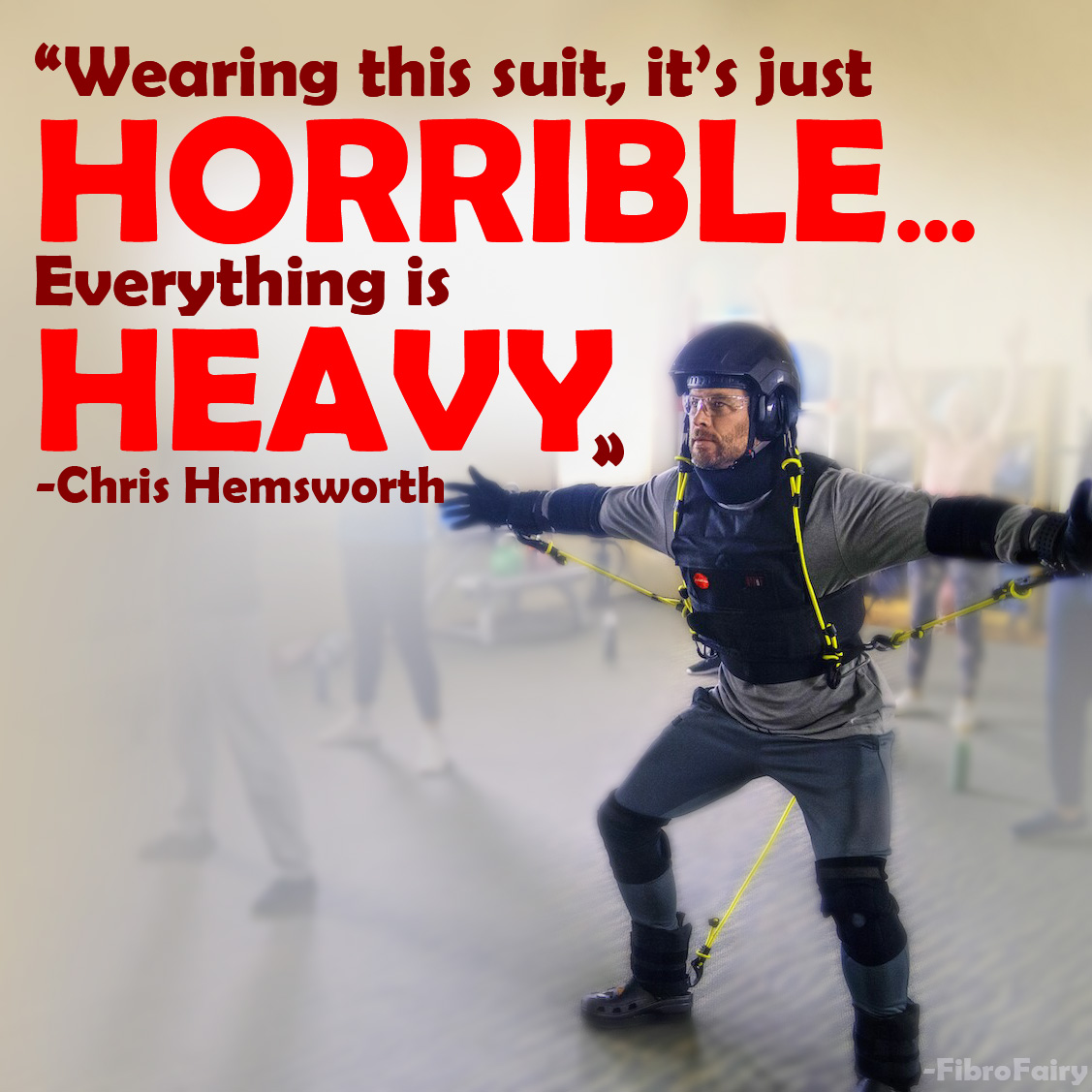Watching @chrishemsworth on #Limitless wear a suit mimicking old age was eye-opening.
It visualizes the fatigue we feel with #Fibromyalgia.
On top of our pain, fatigue plagues us, no matter our age.
#ChronicPain is beyond just #Pain—usually goes hand in hand with #ChronicFatigue.