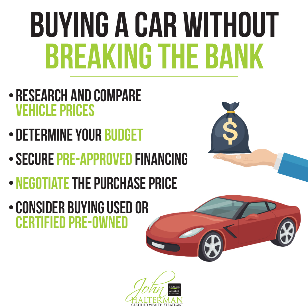 Looking to upgrade your wheels 🚗 without emptying your wallet 💰? Check out our latest infographic for tips on buying a car without breaking the bank! From negotiating like a pro to exploring budget-friendly options, we've got you covered. 
#SavingMoney #CarBuyingTips
