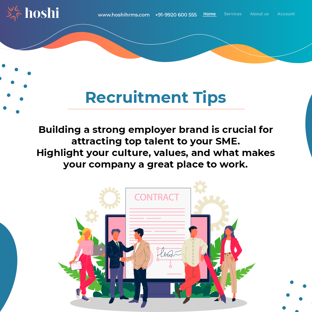 A strong employer brand is your SME's magnet for top talent. Showcase what sets you apart and watch the right candidates come to you. 🧲 #HoshiHRMS #Recruitment #EmployerBrand #SMEAttraction