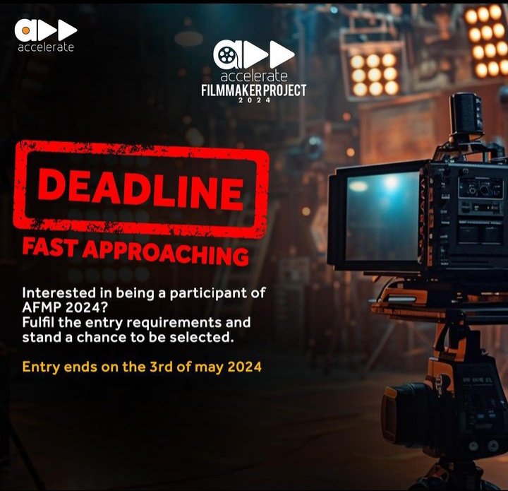 You still have a chance to submit your entry for AFMP2024 today. 🎥

Have you sent in your video? What are you waiting for?

#AccelerateTv #WatchAfricaAnywhere #AFMP2024