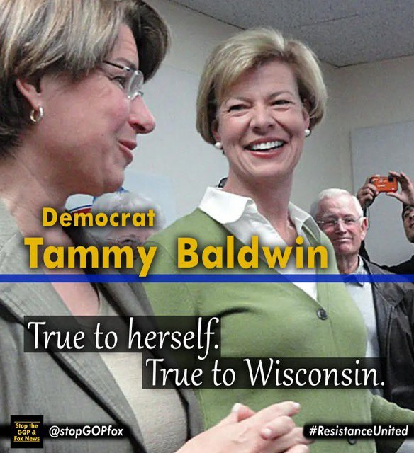 Senator Baldwin has been a stalwart supporter of women’s reproductive rights for decades and we need to re elect her to ensure a national abortion plan does not get enacted. #DemsUnited #ProudBlue #DemVoice1 #ResistanceUnited #Allied4Dems #United4Dems