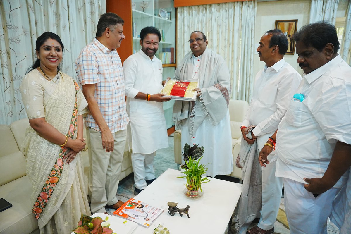 Met Arch Bishop of Hyderabad His Eminence Cardinal Anthony Poola today in Secunderabad.