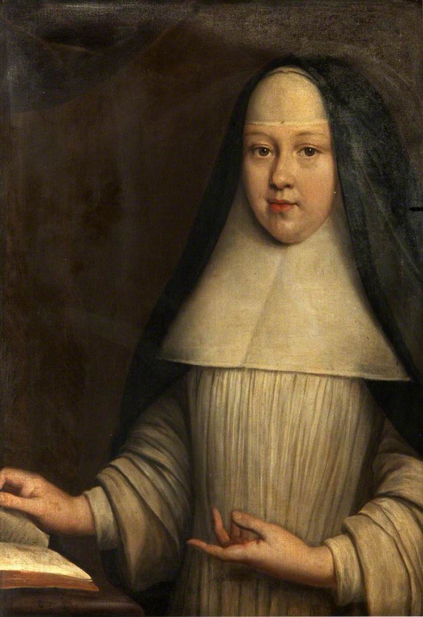 Margaret Towneley, b. 1664 d. #otd 3 May 1731, Augustinian Canoness of Paris She professed 8 June 1683 Unknown artist (Towneley Hall Art Gallery & Museum)