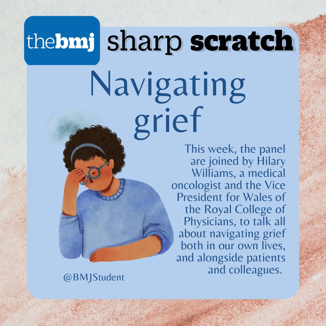 This week's #SharpScratch is all about grief. This week, the panel are joined by @HilaryWMedic to talk a little about how we can navigate grief, both in our own lives and within medicine Listen now on spotify: open.spotify.com/episode/4pEtlG… Apple podcasts: podcasts.apple.com/gb/podcast/nav…
